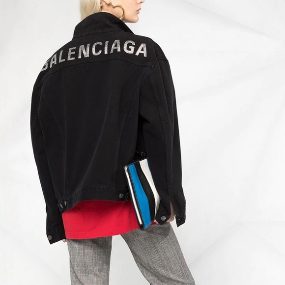 Coats | Balenciaga Denim Jacket | Poshmark